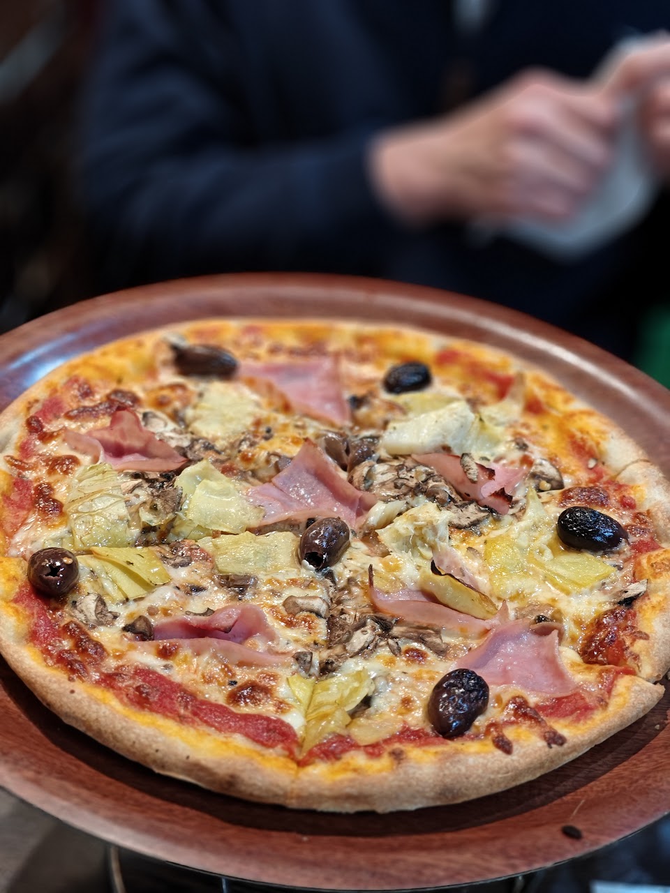Zia Pina Pizzeria printed menu on a table